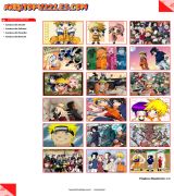 www.narutopuzzles.com - Portal que contiene puzzles para resolver online dedicados a la serie de anime naruto