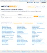 www.opcionempleo.com - Motor de búsqueda de empleos que facilita la búsqueda de ofertas de empleos publicadas tanto en sitios web de empresas como en sitios de empleo todo