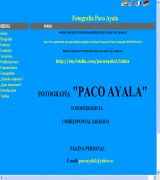 paco-ayala.enlacelibre.com - Página del fotógrafo de prensa paco ayala de granada corresponsal del periódico el mundo y del diario as así como de diversas agencias más