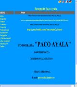 paco-ayala.enlacelibre.com - Página del fotógrafo de prensa paco ayala de granada corresponsal del periódico el mundo y del diario as así como de diversas agencias más