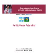 www.paufe.org.ar - Declaraciones, legisladores, autoridades, archivo e informe contable.