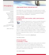 www.pixima.net - Aplicaciones web para empresas diseño y desarrollo de páginas web tiendas virtuales pasarelas de pago intranets extranets sistemas de bases de datos