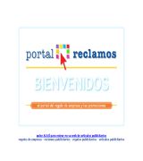 www.portalreclamos.com - Portalreclamos el portal del regalo de empresa y las promociones en internet venta directa de regalos publicitarios más de 3000 reclamos para persona