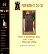 www.portonclasico.com - Empresa especializada en la fabricación de portones clásicos y puertas rústicas en maderas nobles con forja auténtica los portones y las puertas r