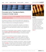 www.procuradorenmadrid.com - Web de la procuradora de madrid concepción donday que incluye calculadora de aranceles