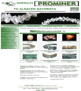 www.prominersl.com - Venta al mayor de minerales de colección decoración terapias naturales joyería y pedrería exposición de 1500m2 y servicio de venta en internet co