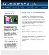 www.quepaginasweb.com - Empresa de diseño de paginas webs madrid flash html php webs coorporativas