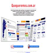 www.quequeremos.com.ar - Portal de opinión con encuestas sobre políticos, candidatos, foros, aspira a la formación de una nueva generación política.