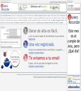 www.quierorecordar.com - Web para no olvidar citas o lo que necesite de forma diaria semanal mensual o anual podrá recibir la alarma de la cita que haya programado hasta con 