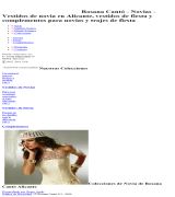 www.rosanacanto.com - Disponemos de trajes de fiesta novia y complementos de las firmas más prestigiosas en nuestra tienda encontrará el vestido de novia apropiado para u