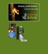 www.saposyranas.com - Hostería y jardín cuya principal atracción es la colección de piezas artísticas en forma de sapos y ranas. localizado en san miguel de los bancos