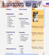 www.seascout.org - Descripción general del escultismo marino. historia y rango de recursos relacionados con el programa.