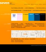 www.seven.es - Somos especialistas en el desarrollo de cualqueir proyecto multimedia y de páginas web banners y campañas de publicidad on line disponemos de una gr