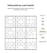 www.sudoku-gratis.es - Ofrece tambien la posibilidad de imprimirlo para solucionarlo manualmente el sitio encluye la posibilidad de solucion automatica del sudoku