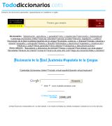 www.tododiccionarios.com - Directorio de obras de referencia en español o en inglés con miles de enlaces a diccionarios enciclopedias glosarios atlas y otras obras de consulta