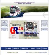 www.transportegr.com.ar - Empresa de servicio de transporte urbano de la ciudad de resistencia