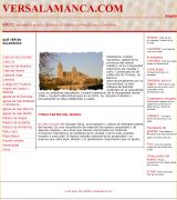 www.versalamanca.com - Página sobre salamanca con información sobre monumentos manera de llegar actividades culturales museos organismos consejos para el viajero etc