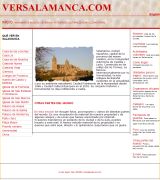 www.versalamanca.com - Página sobre salamanca con información sobre monumentos manera de llegar actividades culturales museos organismos consejos para el viajero etc