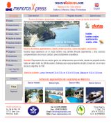 www.viajessanluis.com - Alojamiento y otros servicios complementarios en la isla de menorca reserva de hoteles y coches de alquilar
