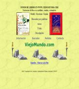 www.viejomundo.com - Buscador libros antiguos viejos descatalogados en castellano catalan y diversos idiomas venta on line